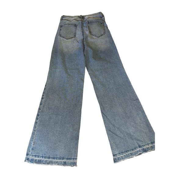 Jessica Simpson Tease High Rise Wide Leg Jeans 30 Light Wash Denim Sexy Boho Y2K - Picture 2 of 11